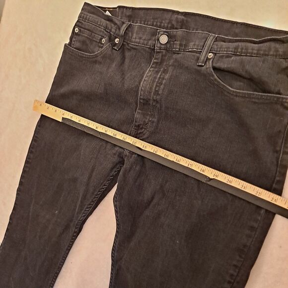 Levis 559 Jeans Mens 40 X 32 (40 X 30) Relaxed Straight Leg Black - Picture 8 of 10